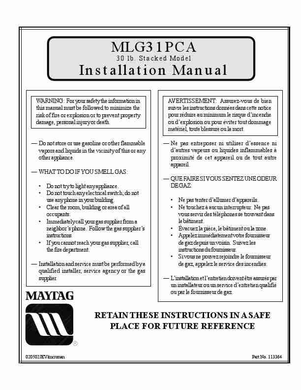American Dryer Corp  Clothes Dryer MLG31PCA-page_pdf